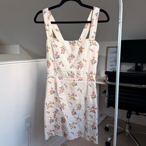 Reformation Floral Embroidered Mini Dress
